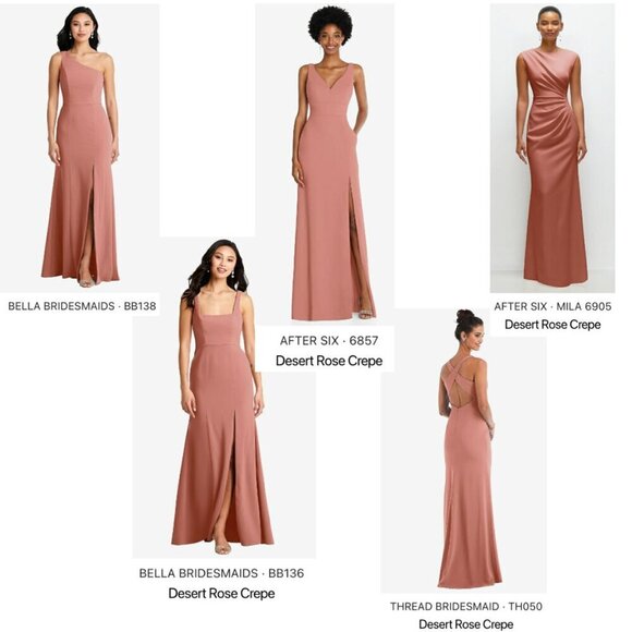 New York Dressy Group Diamond Cutout Back Trumpet Gown, Front Slit, Rose - Picture 16 of 16